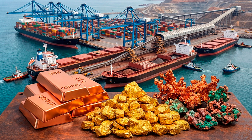 Precio del cobre y oro dispara exportaciones mineras en primer semestre