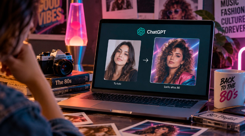 Trend de los años 80: cómo hacerlo con ChatGPT